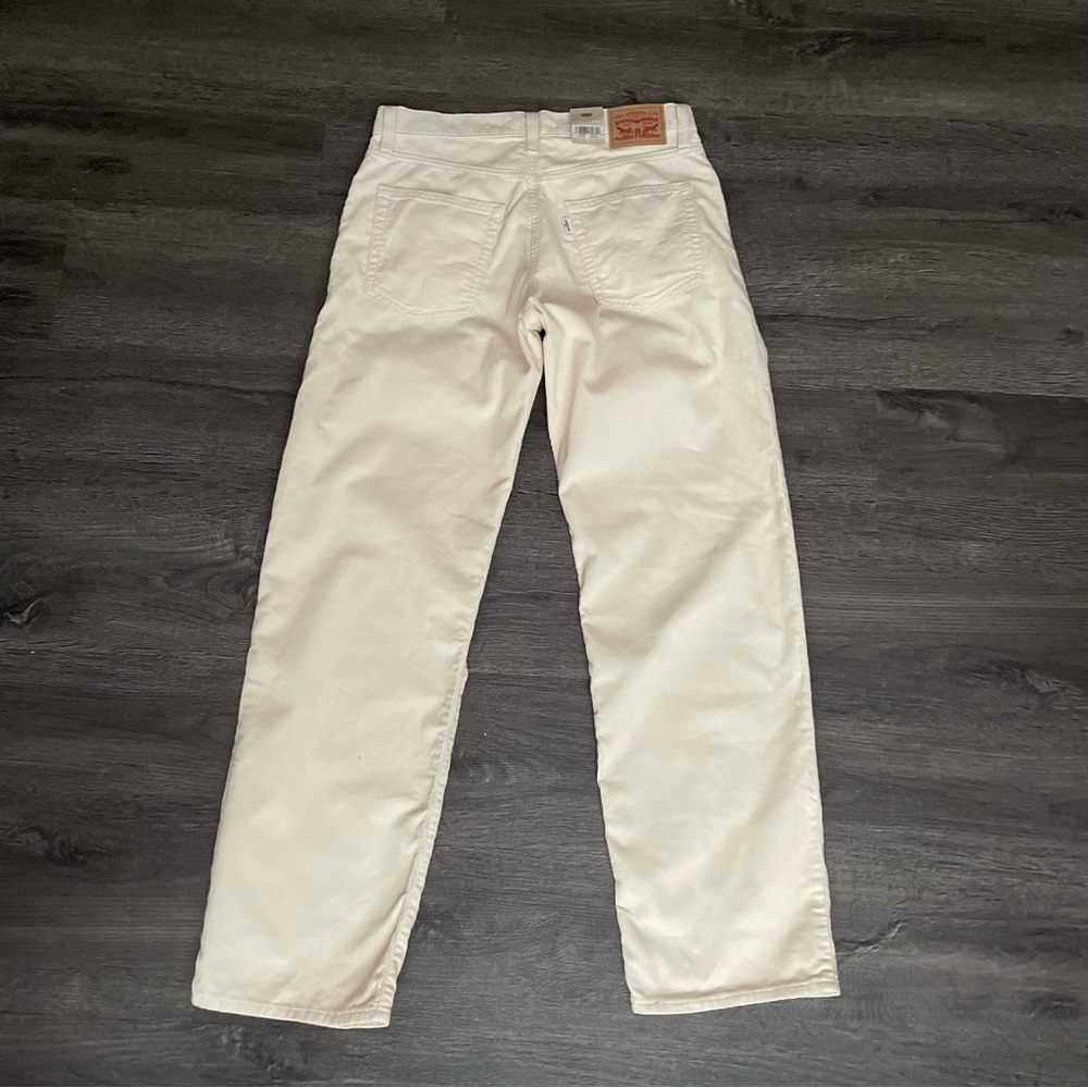 Levi's Off-White Baggy Corduroy Pants ( 28) - Picture 4 of 9